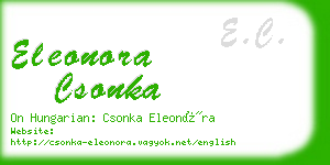 eleonora csonka business card